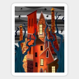 The Crooked House Magnet